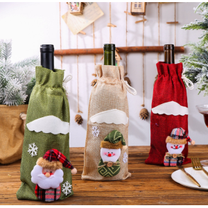 Creative Christmas Wine Bottle Cover For Wine Packaging